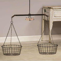 Thumbnail for Hanging Scale w/ Two Wire Baskets - The Fox Decor