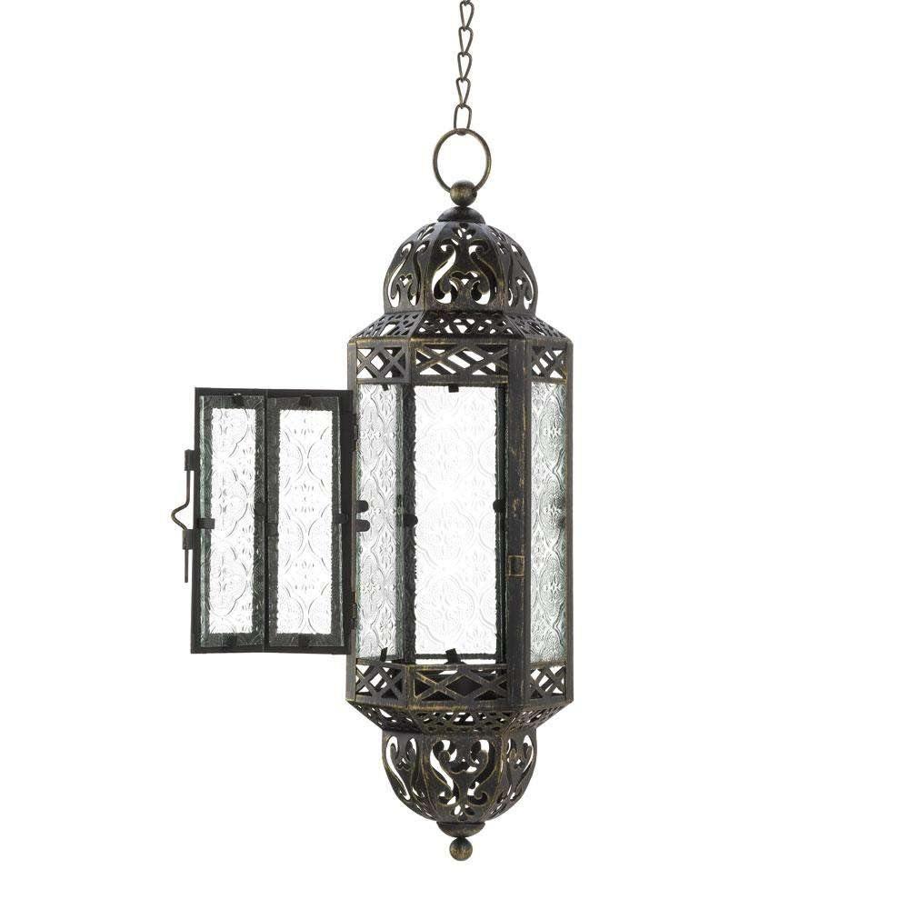 Hanging Victorian Candle Lantern - The Fox Decor