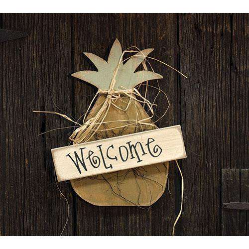Hanging Welcome Pineapple, 18" Wall Decor CWI+ 