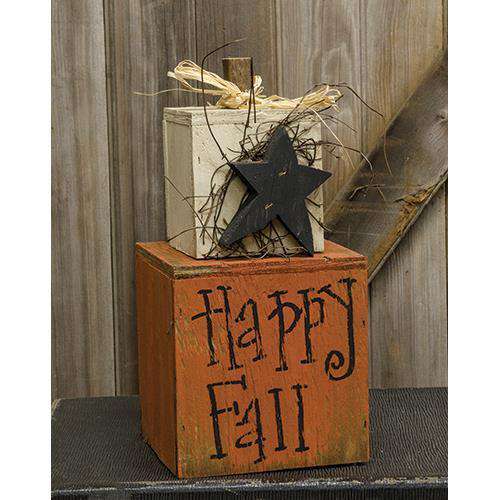 Happy Fall Baby Stacker Tabletop & Decor CWI+ 