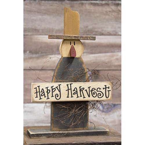 Happy Harvest Scarecrow On Base Tabletop & Decor CWI+ 