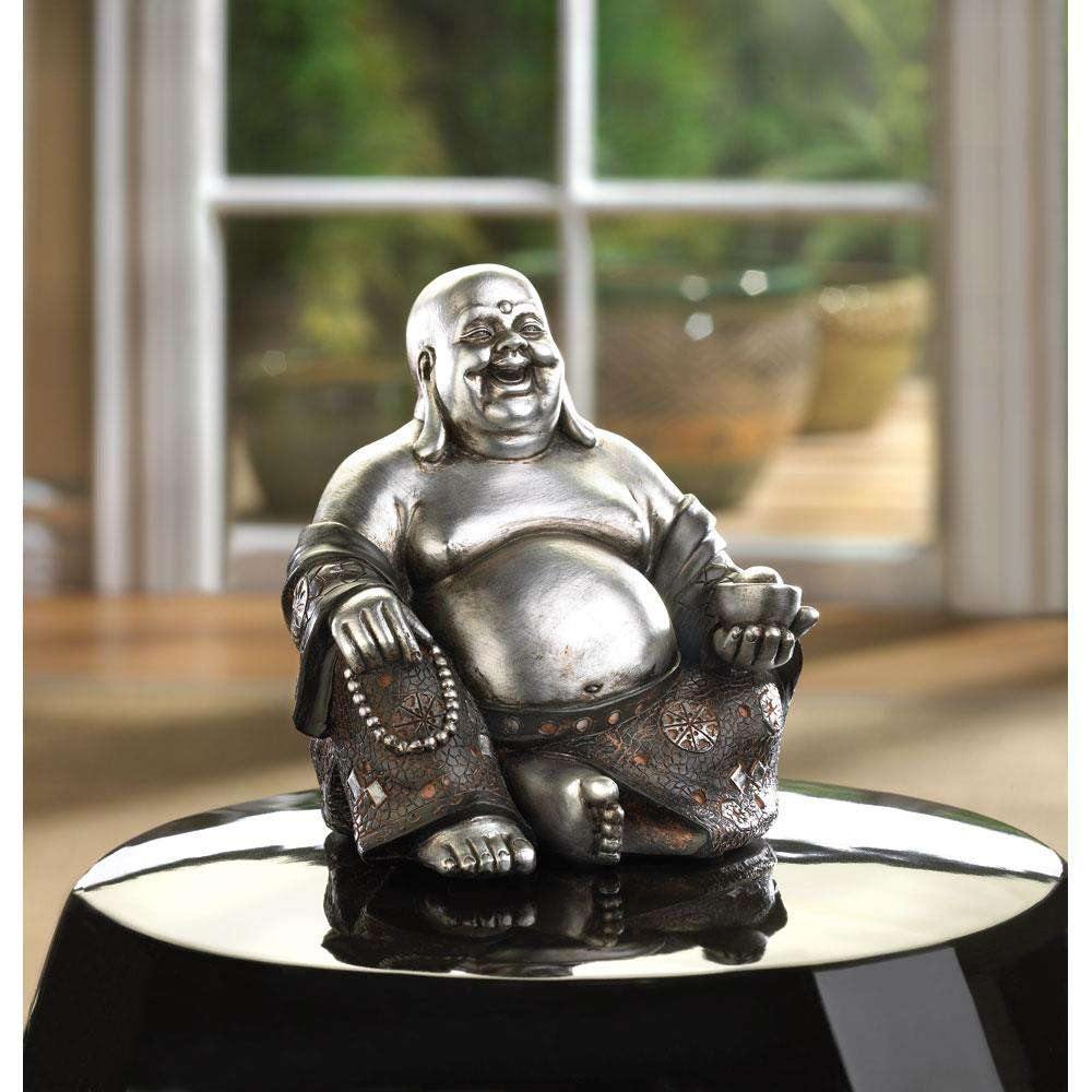 Happy Sitting Buddha Statue - The Fox Decor