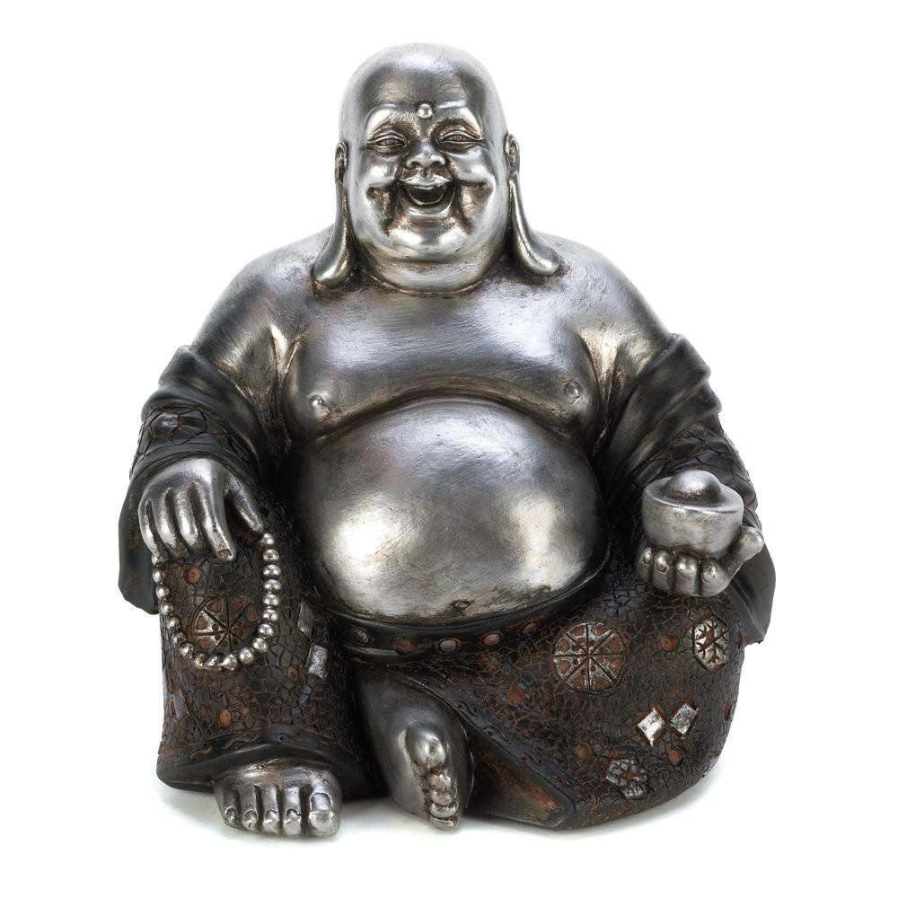 Happy Sitting Buddha Statue - The Fox Decor