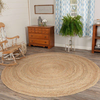 Thumbnail for Harlow Jute Braided Round Rugs VHC Brands Rugs VHC Brands 6' Ft 