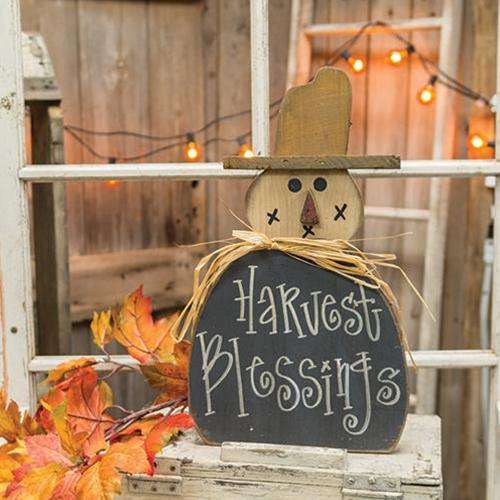 Harvest Blessings Hanging Scarecrow, 18" Wall CWI+ 