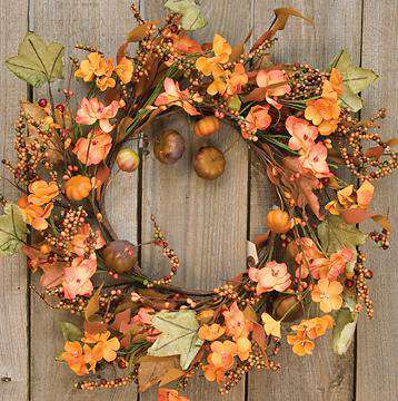 Harvest Garden Wreath, 14" Wreaths CWI+ 