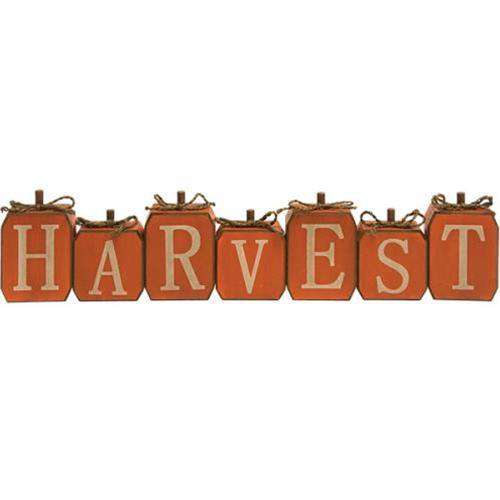Harvest Wood Blocks Tabletop & Decor CWI+ 