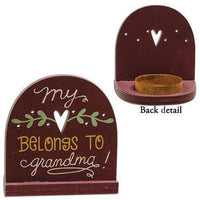 Thumbnail for Heart Belongs to Grandma Tealight Holder Wall Decor CWI+ 