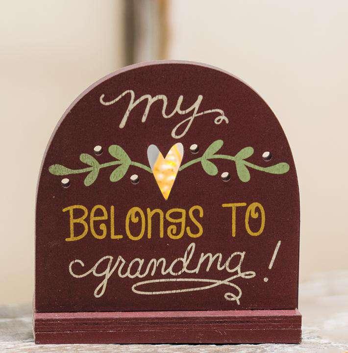 Heart Belongs to Grandma Tealight Holder - The Fox Decor