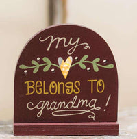 Thumbnail for Heart Belongs to Grandma Tealight Holder Wall Decor CWI+ 