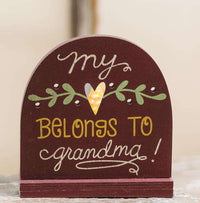 Thumbnail for Heart Belongs to Grandma Tealight Holder Wall Decor CWI+ 