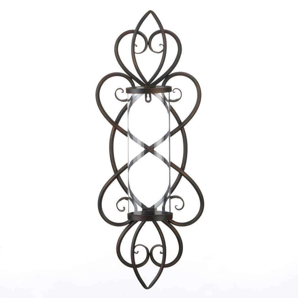 Heart Shaped Candle Wall Sconce - The Fox Decor
