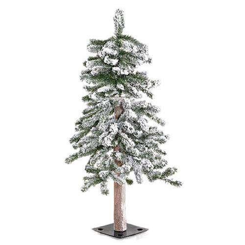 Heavy Flocked Alpine Tree, 3ft - The Fox Decor