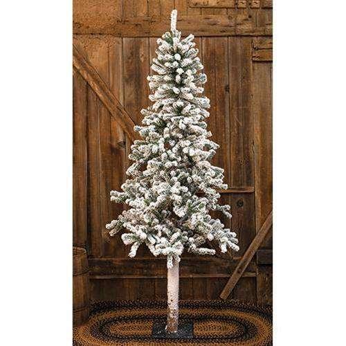 Heavy Flocked Alpine Tree, 4ft Alpines CWI+ 