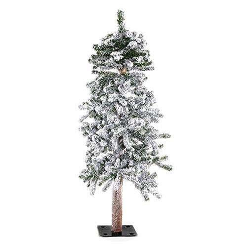 Heavy Flocked Alpine Tree, 4ft - The Fox Decor