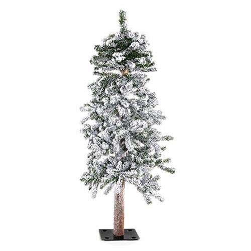 Heavy Flocked Alpine Tree, 4ft Alpines CWI+ 