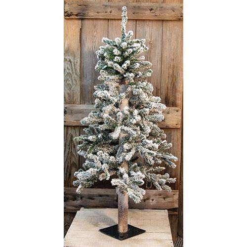 Heavy Flocked Alpine Tree, 4ft - The Fox Decor