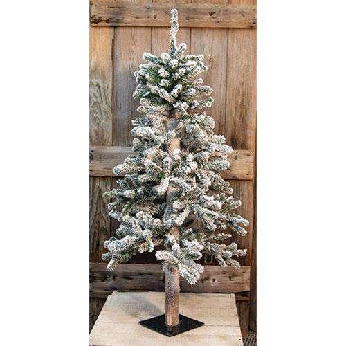 Heavy Flocked Alpine Tree, 4ft Alpines CWI+ 