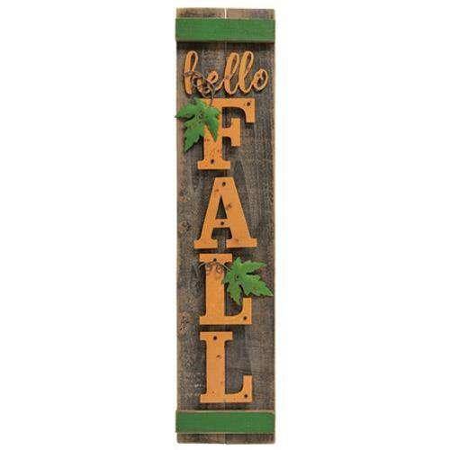 Hello Fall Wood Sign - The Fox Decor