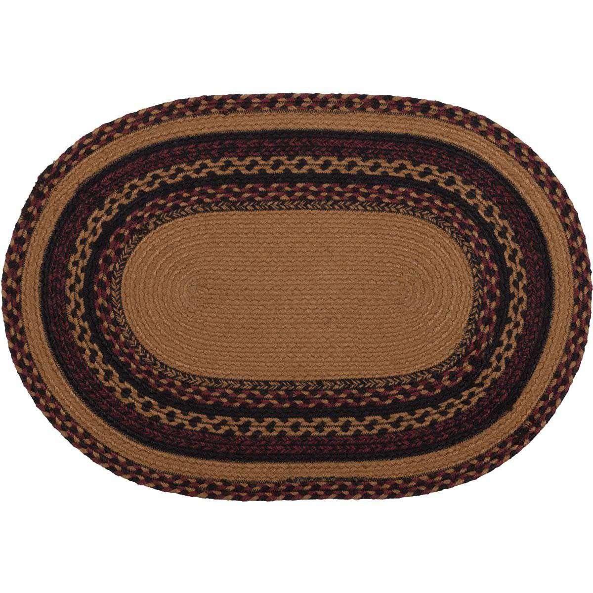 Heritage Farms Crow Jute Braided Rug Oval rugs VHC Brands 