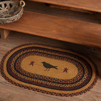 Thumbnail for Heritage Farms Crow Jute Braided Rug Oval rugs VHC Brands 