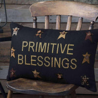 Thumbnail for Heritage Farms Primitive Blessings Pillow 14x22 Pillows VHC Brands 