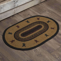 Thumbnail for Heritage Farms Star Jute Braided Rug Oval VHC Brands rugs VHC Brands 