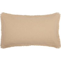 Thumbnail for Burlap Vintage King Sham w/ Fringed Ruffle 21x37 VHC Brands - The Fox Decor
