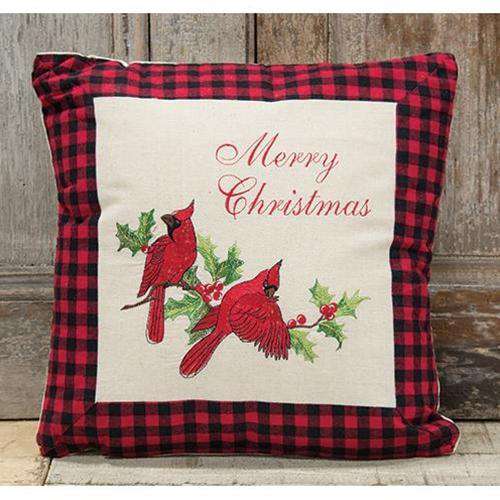*Holiday Cardinal Pillow, 16" Sq Pillows CWI+ 