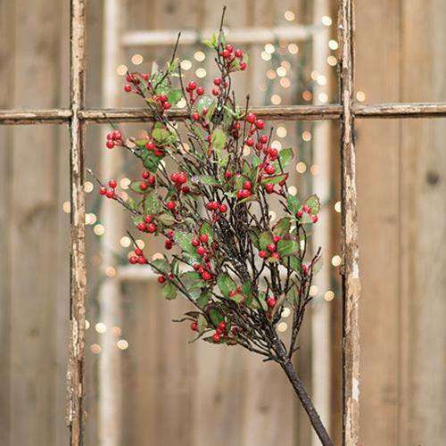 Holly & Berry Bush, 22" - The Fox Decor