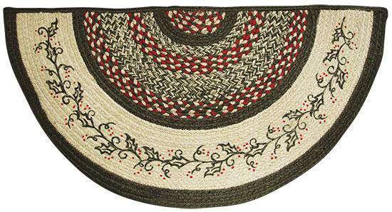 *Holly Berry Half Rug Tabletop & Decor CWI+ 