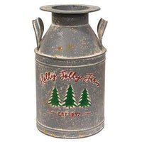 Holly Jolly Farm Milk Can - The Fox Decor