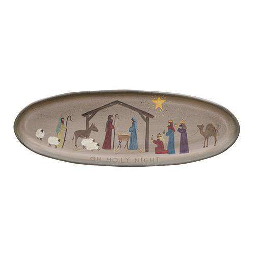 Holy Night Nativity Tray HS Plates & Signs CWI+ 