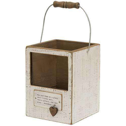 Home Charm Lantern Box, 2 Asst. Wood CWI+ 