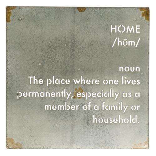 Home Definition Wall Art Metal Signs CWI+ 