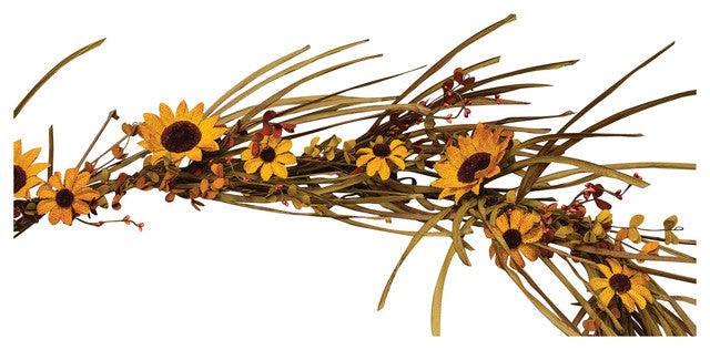 Grassy Sunflower Garland - The Fox Decor