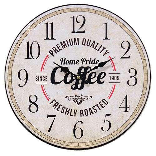 Home Pride Country Coffee Clock - The Fox Decor