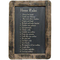 Thumbnail for Home Rules Blackboard Home Wall Decor CWI+ 