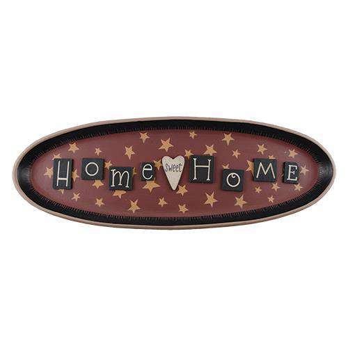 Home Sweet Home Oval Tray Plates & Holders CWI+ 
