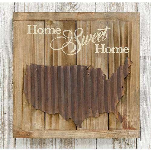 Home Sweet Home Slat Sign - The Fox Decor