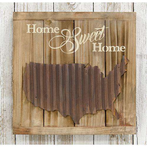 Home Sweet Home Slat Sign HS Plates & Signs CWI+ 