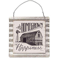Thumbnail for Homegrown Happiness Wood & Corrugated Metal Wall Sign Pictures & Signs CWI+ 