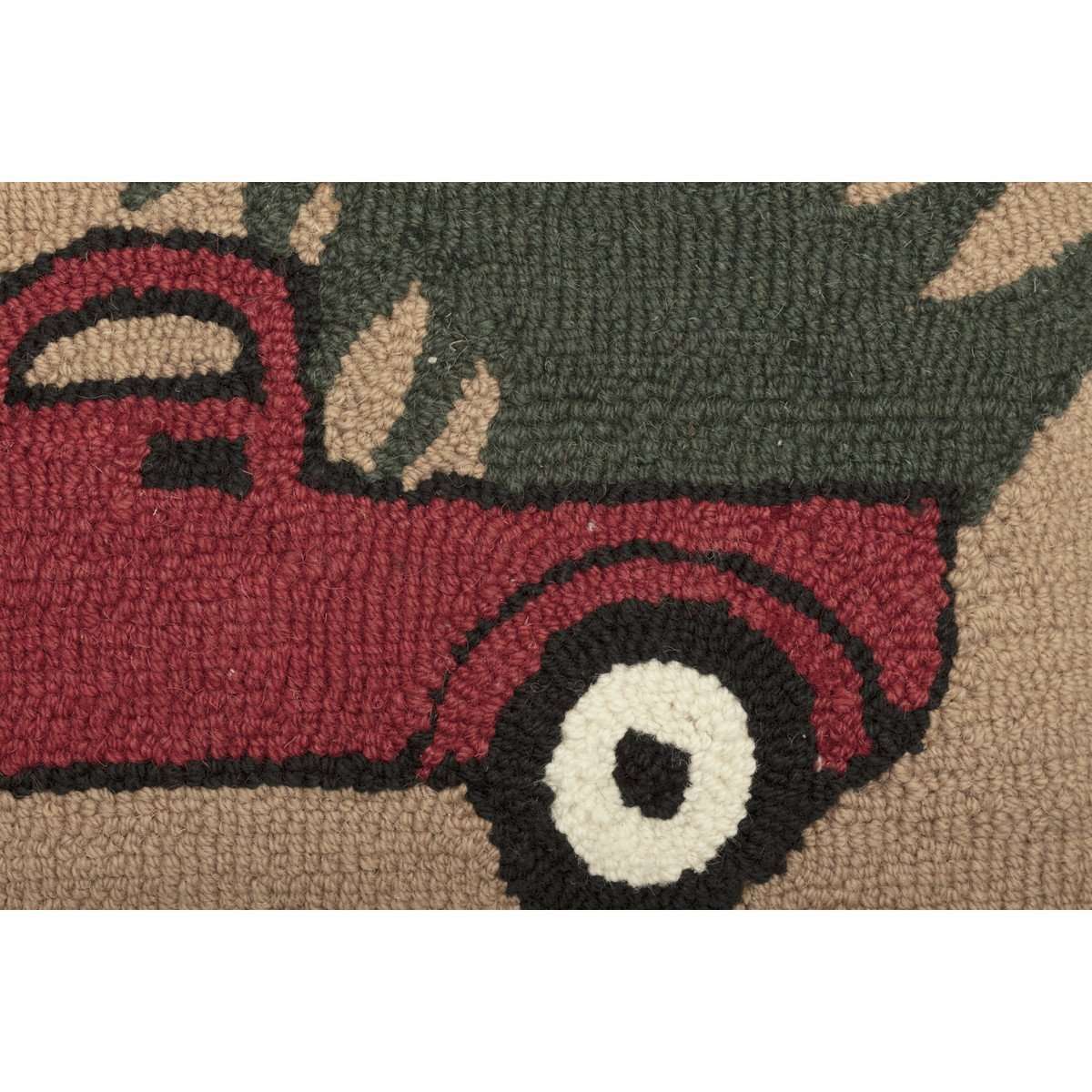 Hooked Truck Pillow, 14"x18" - The Fox Decor
