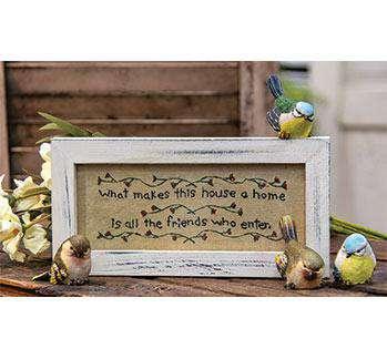 House a Home Sampler Stitched Samplers CWI+ 