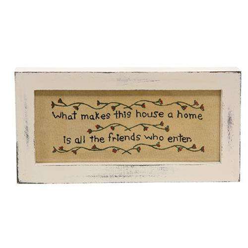 House a Home Sampler Stitched Samplers CWI+ 