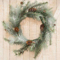Thumbnail for Icy Glittered Needle Pine Wreath Christmas CWI+ 