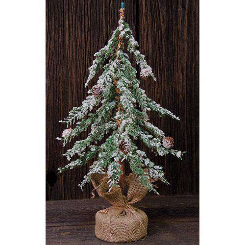 Icy Wispy Christmas Tree, 18" - The Fox Decor