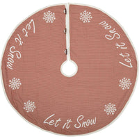 Thumbnail for Let It Snow Christmas Tree Skirt 48 VHC Brands - The Fox Decor