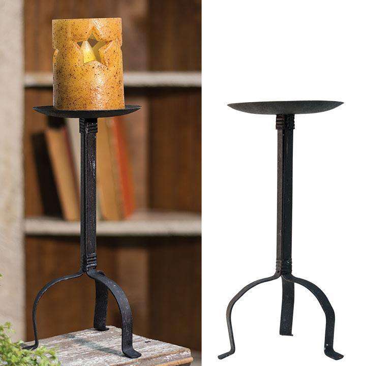 Iron Pillar Holder, 9.75" Pillar Candle Holders CWI+ 