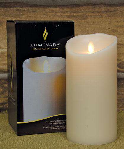 Ivory Luminara, 7" Pillars/Tealights/Votives CWI+ 